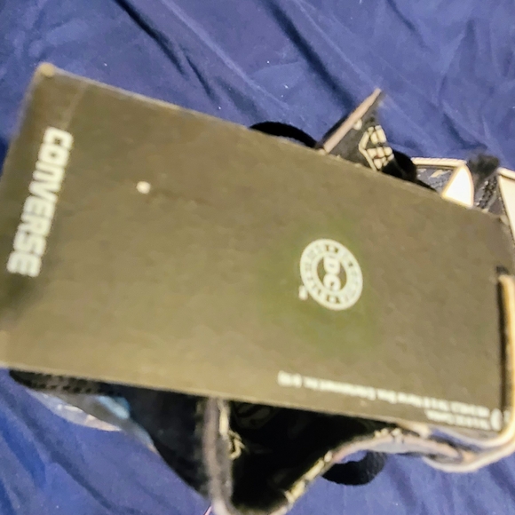 Converse Black and Blue Superhero High-Top Sneakers For Men Or Women! - Picture 5 of 6